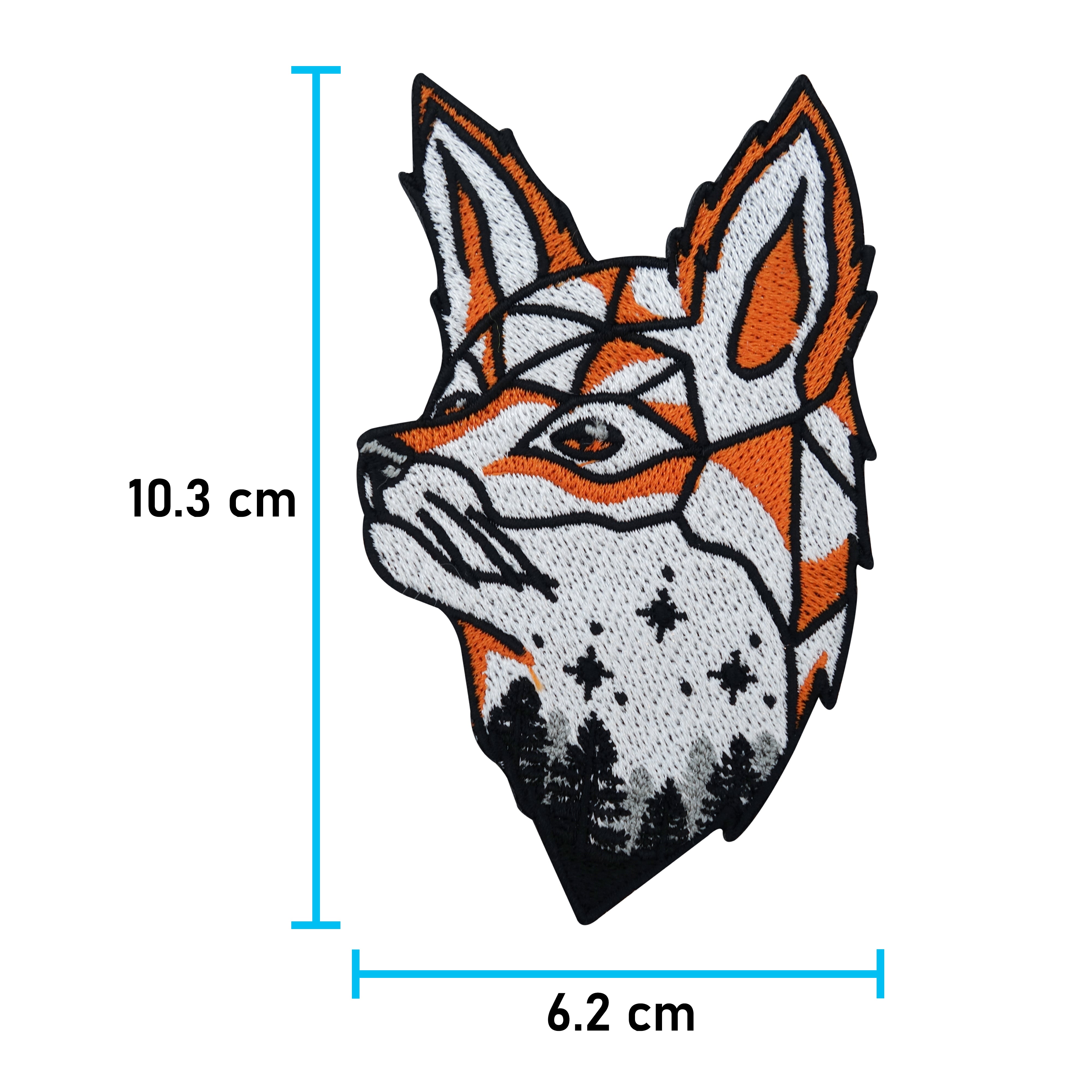 Patch zum Aufbügeln - Sternenhimmel Fuchs | Wald Tiere Patches, Bäume Sterne Bügelflicken, Füchse Flicken, Aufnäher für Kinder und Erwachsene Finally Home