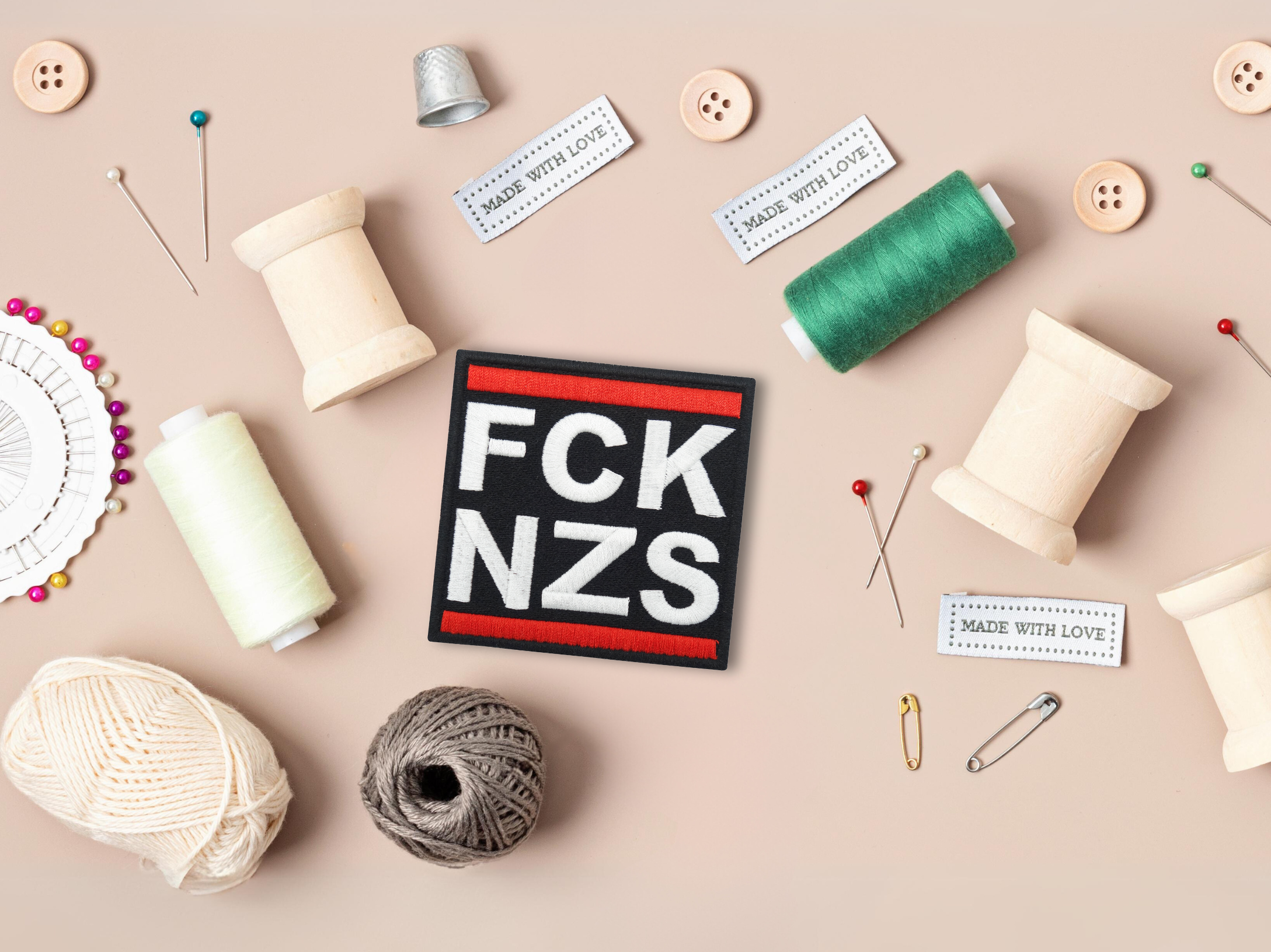 Klett Patch - FCK NZS | Klett Patches, Aufnäher, FCKNZS Klettpatches, Badge, Anti AFD Klettpatch, Finally Home