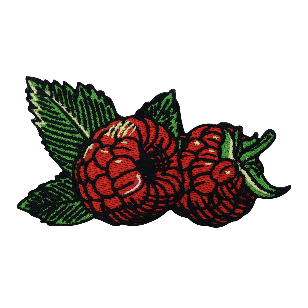 Himbeeren Obst Patch zum Aufbügeln | Früchte Blüten Patches, Essen Food Bügelflicken, Rote Frucht Flicken, Aufnäher Finally Home