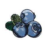 Blueberries Fruit Patches Fruit Blueberry Food Iron-On Patches 