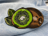 Kiwi Obst Patch zum Aufbügeln | Früchte Blüten Patches, Essen Bügelflicken, Grüne Frucht Flicken, Food Aufnäher Finally Home