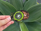 Kiwi Obst Patch zum Aufbügeln | Früchte Blüten Patches, Essen Bügelflicken, Grüne Frucht Flicken, Food Aufnäher Finally Home