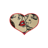 Loving Pop Art Patch Aufbügeln Comic Herz Aufnäher Vintage Retro Patches