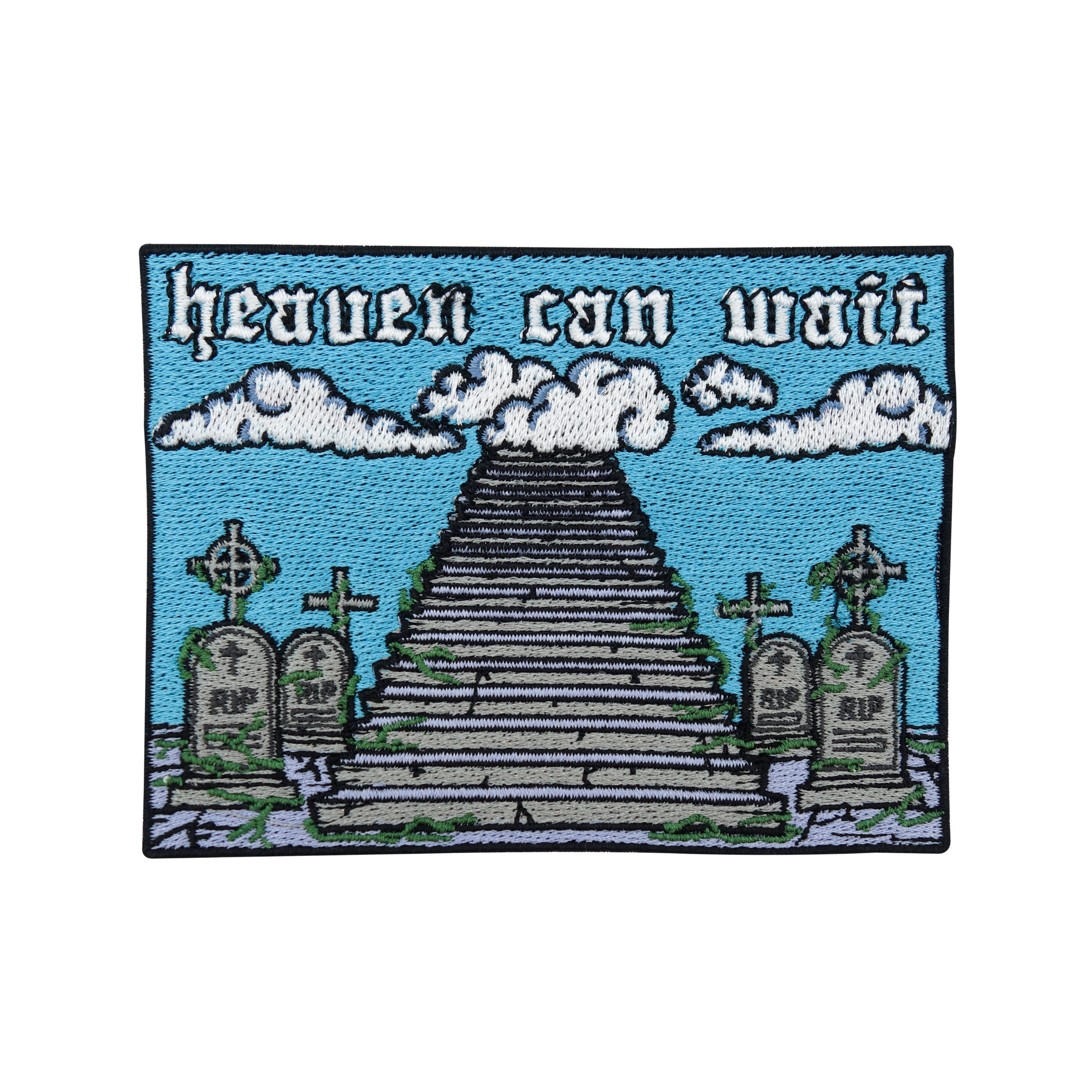 Heaven Can Wait Himmel Patch zum Aufbügeln Wolken Flicken