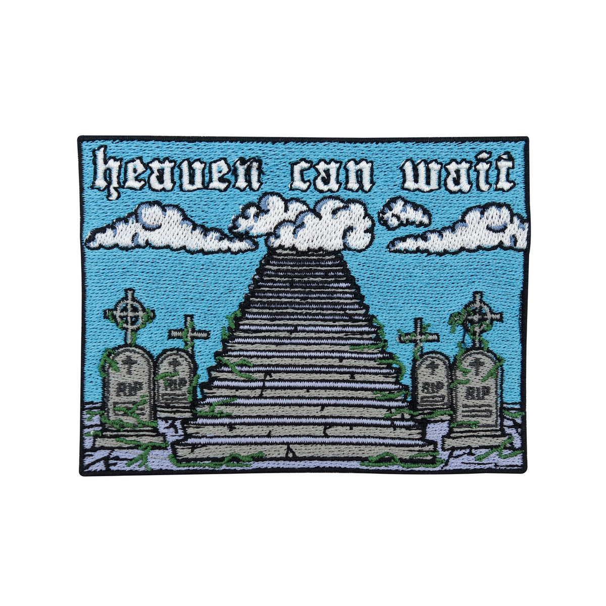 Heaven Can Wait Himmel Patch zum Aufbügeln Wolken Flicken