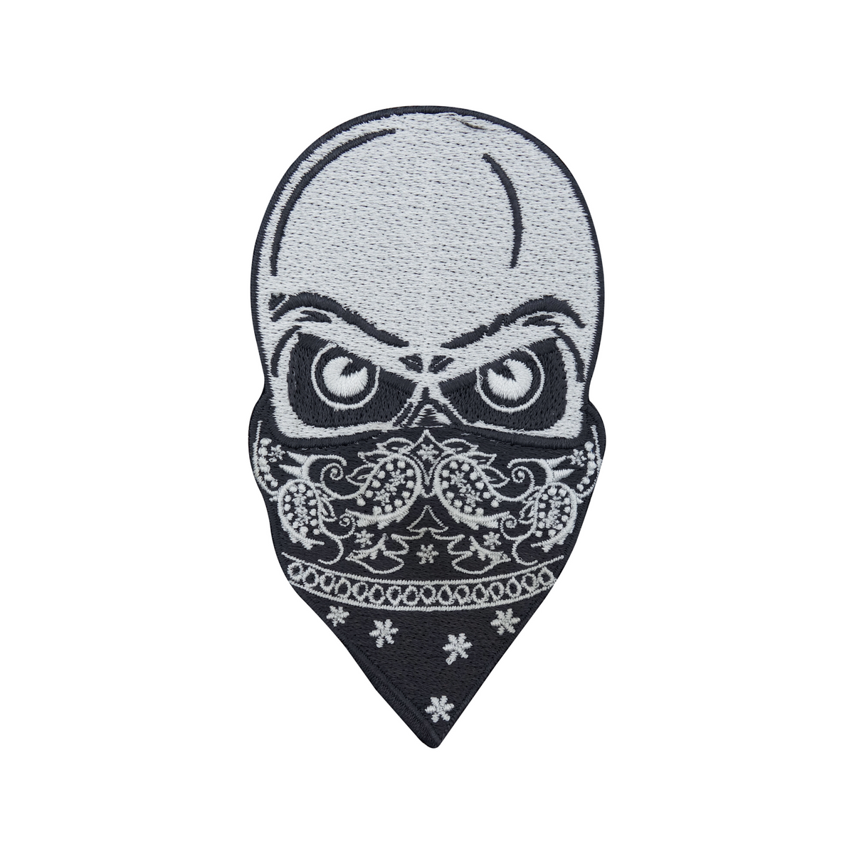 Totenkopf mit Bandana Patch zum Aufbügeln | Aufnäher geeignet für Lederwesten, Totenschädel Patches, Biker Schädel Bügelflicken, Motorrad Kutte Flicken Finally Home
