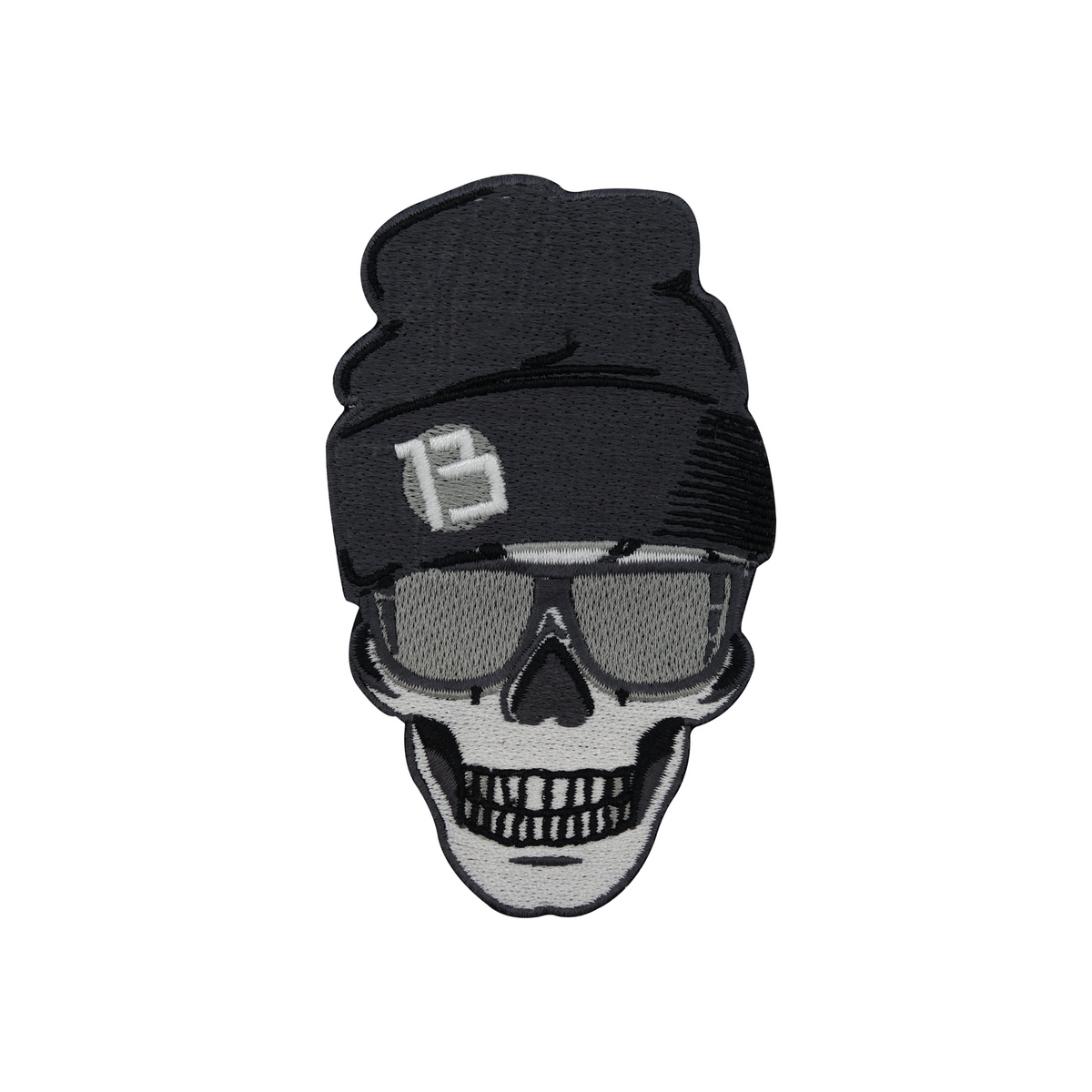Totenkopf mit Mütze und Sonnenbrille Patch zum Aufbügeln | Totenschädel Patches, Biker Schädel Bügelflicken, Motorrad Kutte Flicken, Aufnäher Finally Home