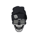 Totenkopf mit Mütze und Sonnenbrille Patch zum Aufbügeln | Totenschädel Patches, Biker Schädel Bügelflicken, Motorrad Kutte Flicken, Aufnäher Finally Home