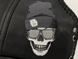 Totenkopf mit Mütze und Sonnenbrille Patch zum Aufbügeln | Totenschädel Patches, Biker Schädel Bügelflicken, Motorrad Kutte Flicken, Aufnäher Finally Home