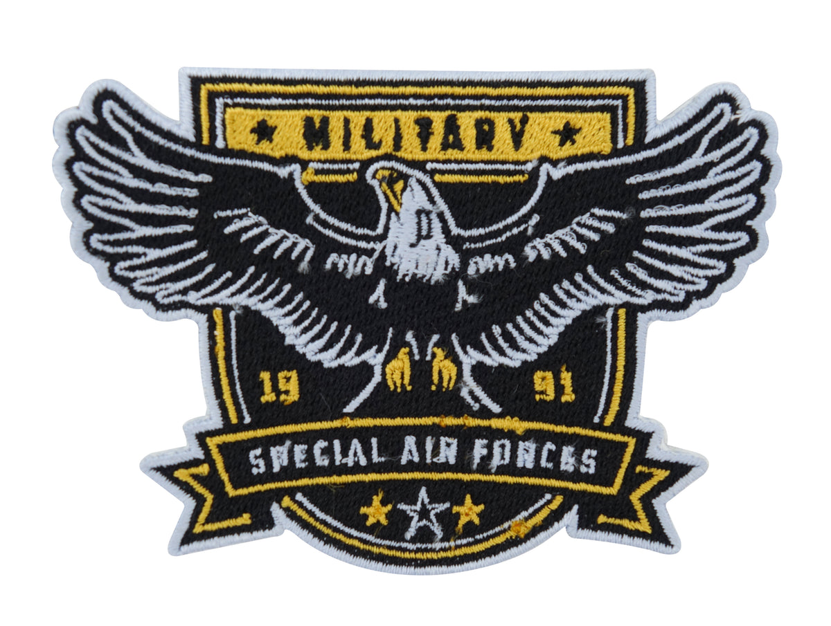 Schwarzes und gelbes Air Forces Adler Abzeichen Patch