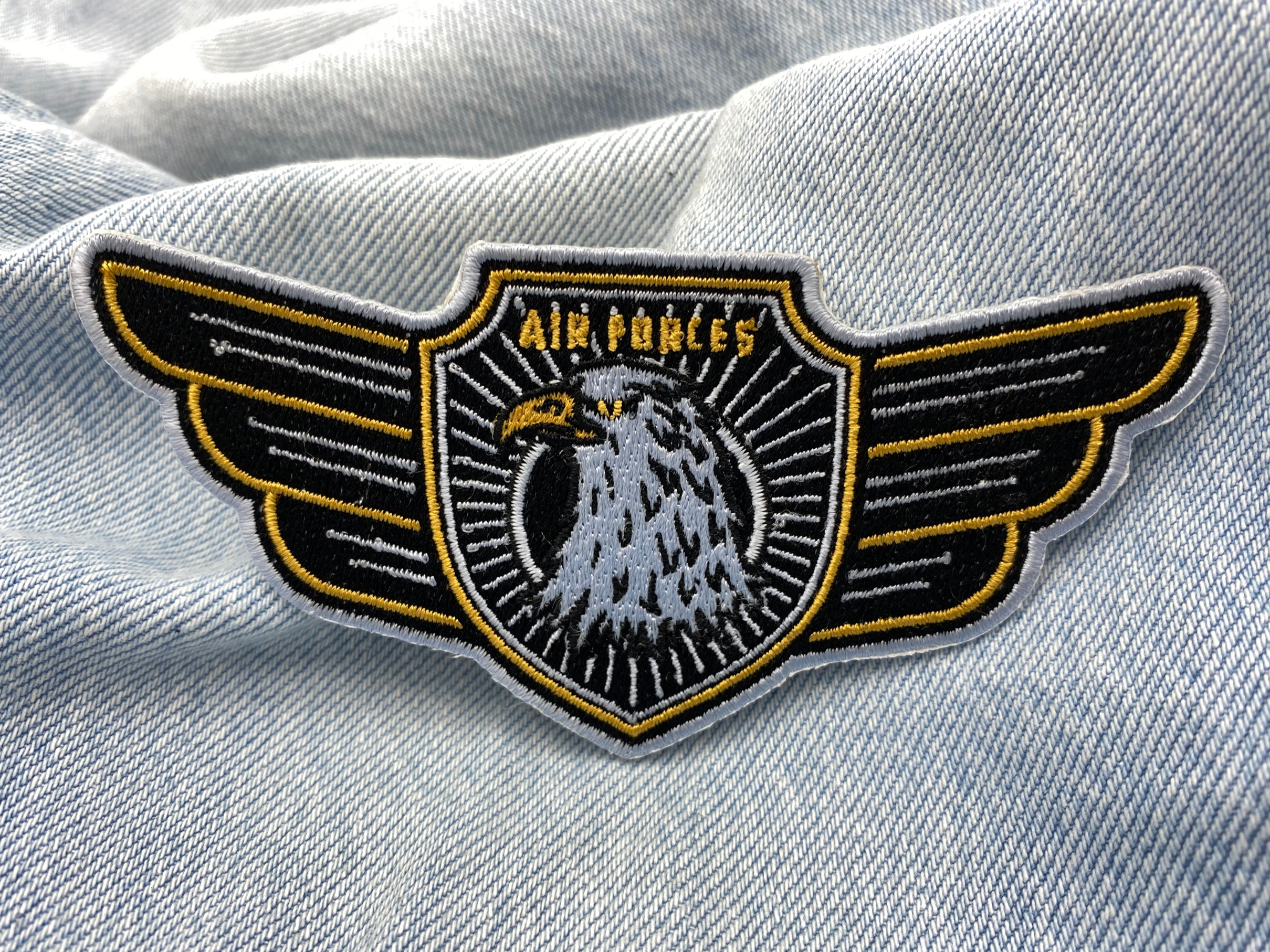 Air Forces Adler Emblem Patch zum Aufbügeln | Patches Aufnäher für Rucksack, Airsoft Abzeichen Finally Home