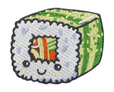 Grün-weißer Kawaii Sushi Patch