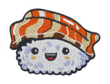 Weiß und oranges Kawaii Sushi Nigiri Patch