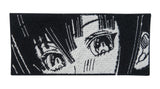 Schwarz-weißer Anime Mädchen Patch