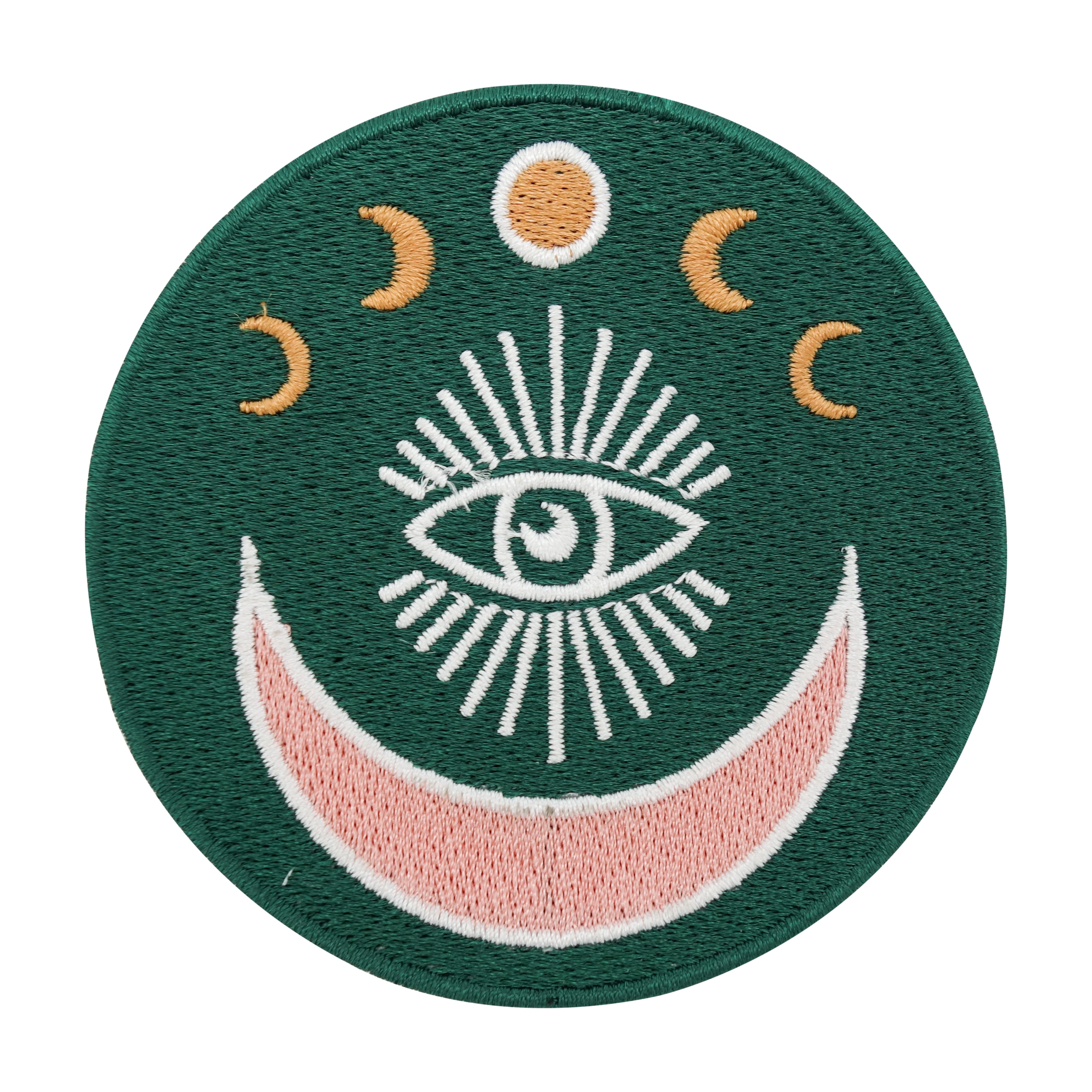 Grüner Mondphasen mit Auge Patch