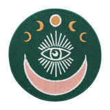 Grüner Mondphasen mit Auge Patch