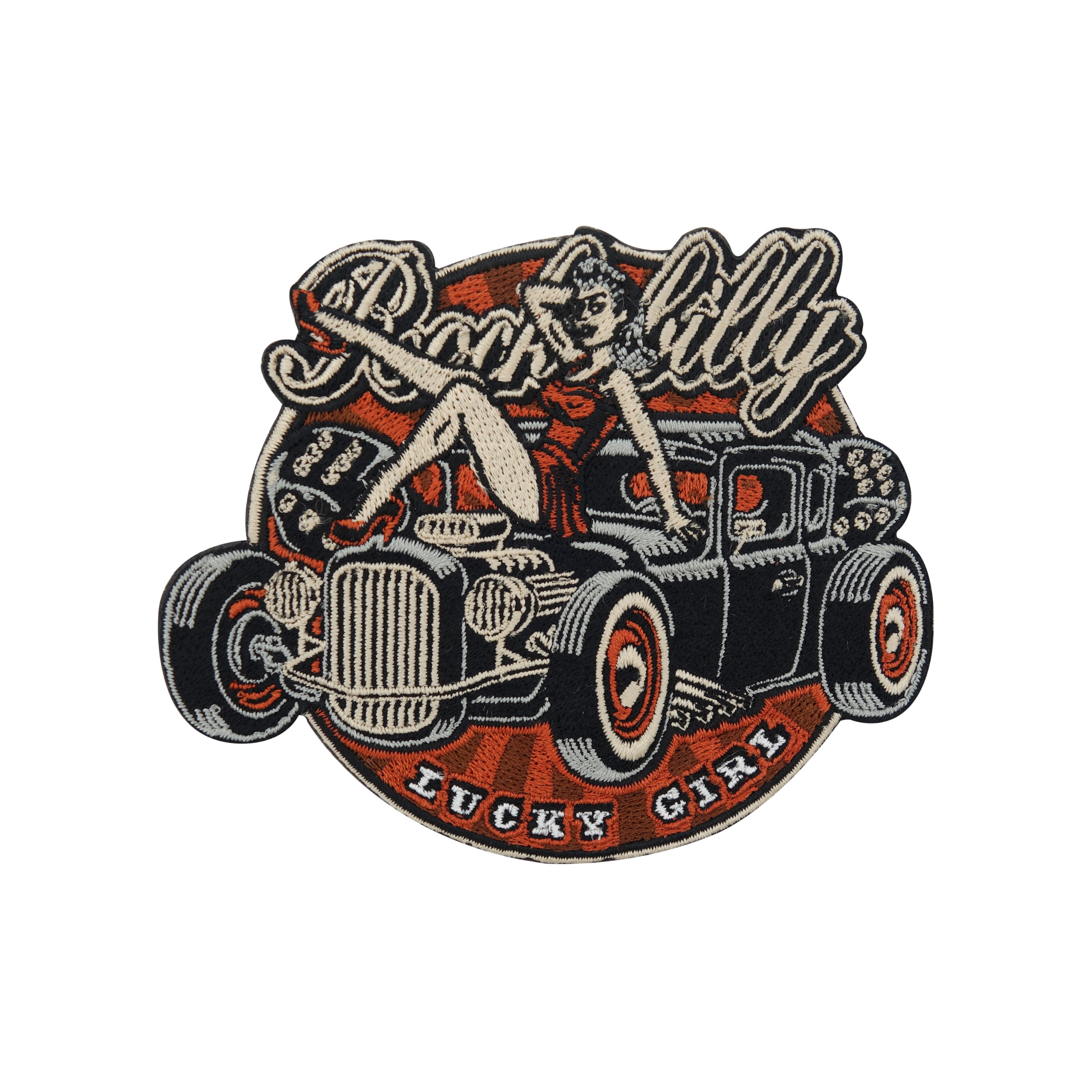 Oldtimer Rockabilly Retro Patch | 80er Vintage Motorrad Kutte Aufnäher