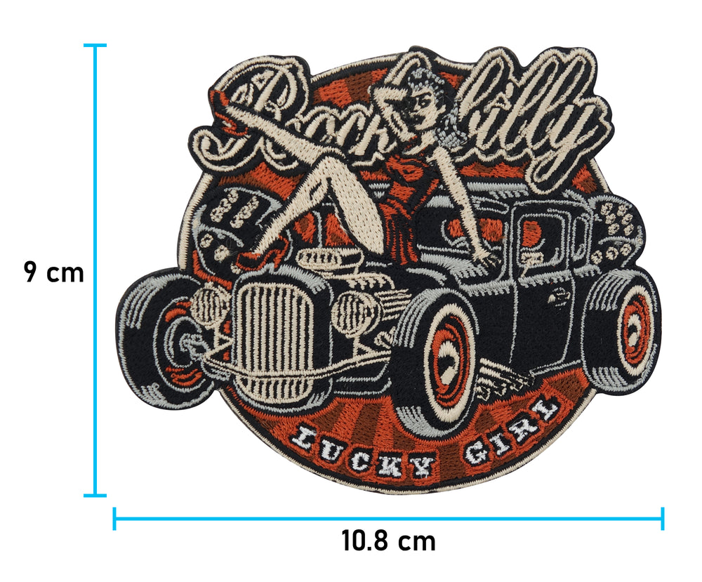 Oldtimer Patch, Maße: 9 x 10,8 cm