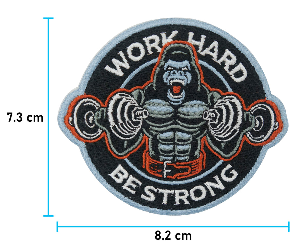 Gorilla Klettpatch mit der Maße: 7,3 x 8,2 cm