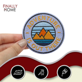 Adventure Collection: Adventure is out there Patch zum Aufbügeln | Wandern Outdoor Patches, Berg Bügelflicken, Flicken, Aufnäher Wanderer Rucksäcke, Finally Home