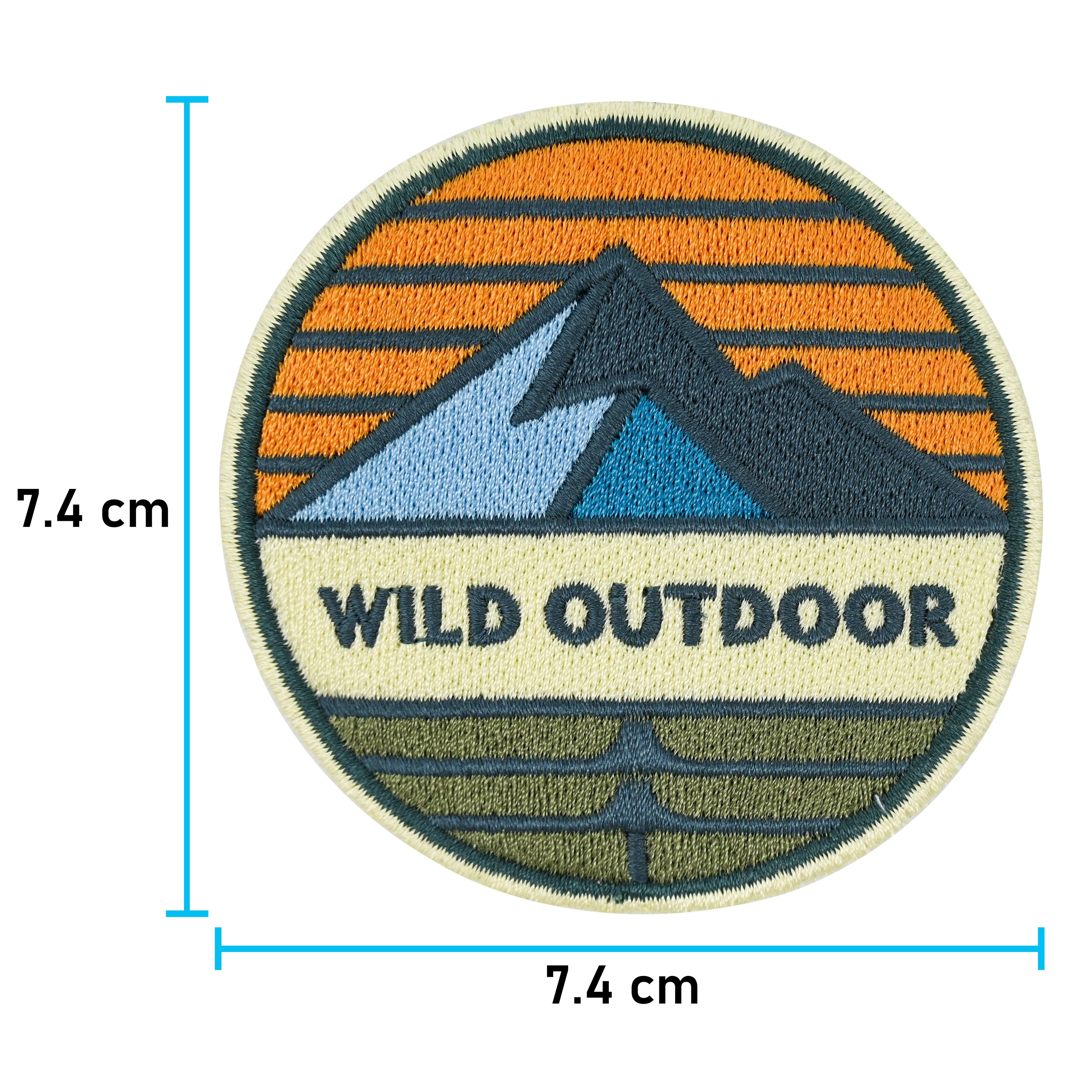 Klett Patch - Wild Outdoor | Wanderer Klett Patches, Wandern Aufnäher, Rucksack Klettpatches, Berg Badge, Berge Klettpatch, Finally Home