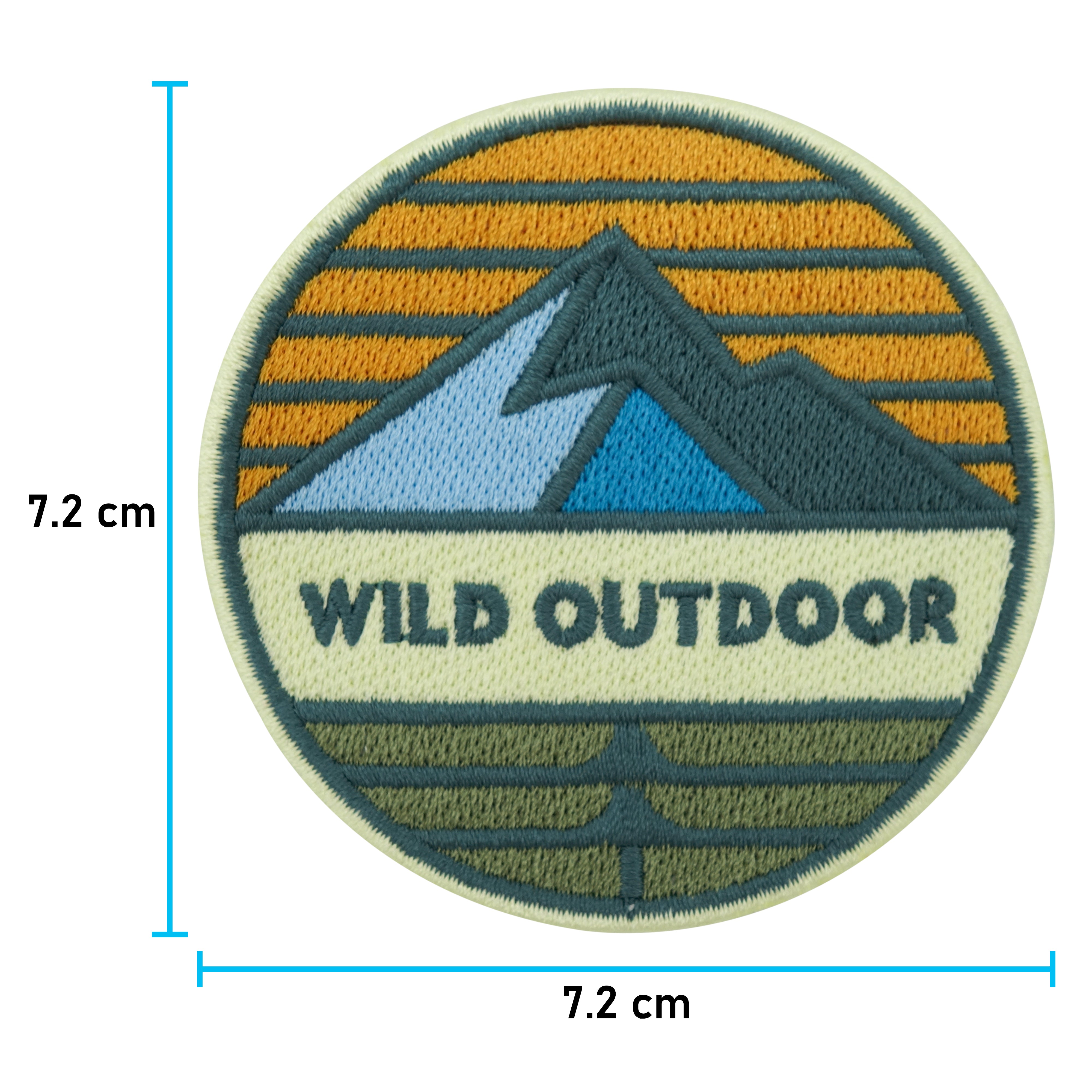 Adventure Collection: Wild Outdoor Berg Patch zum Aufbügeln | Wandern Patches, Bügelflicken, Bügelbild, Aufnäher Wanderer Rucksäcke Finally Home
