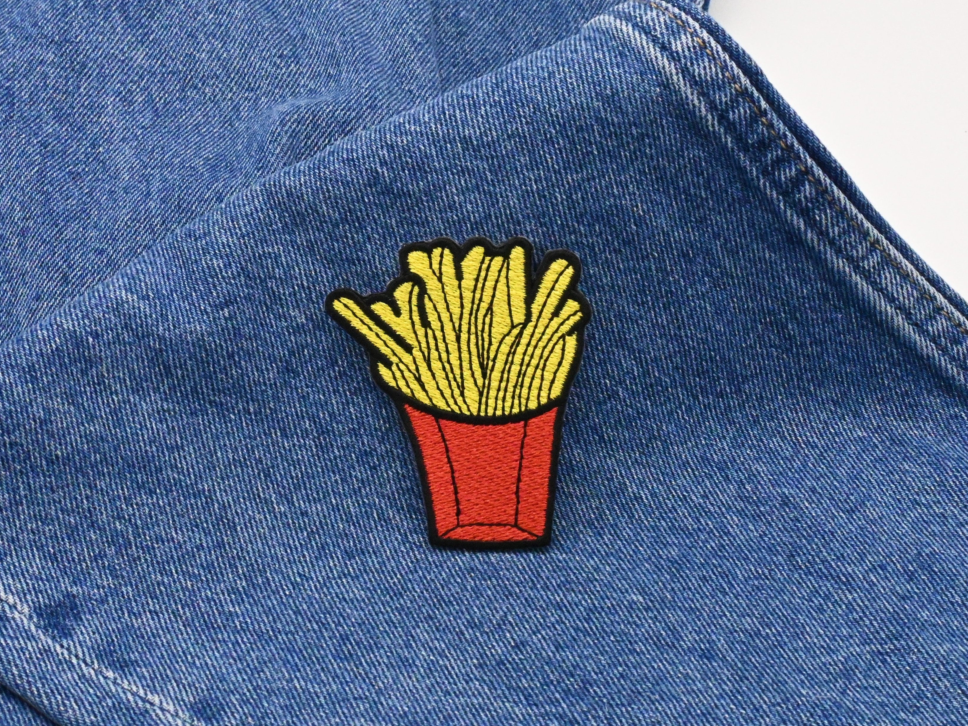 Packung Pommes Bügelbild Patch zum Aufbügeln | Patches, Aufbügelmotive Finally Home