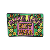 Make Love Not War Patch | Hippie Blumen Aufnhäher | Peace, Frieden DIY