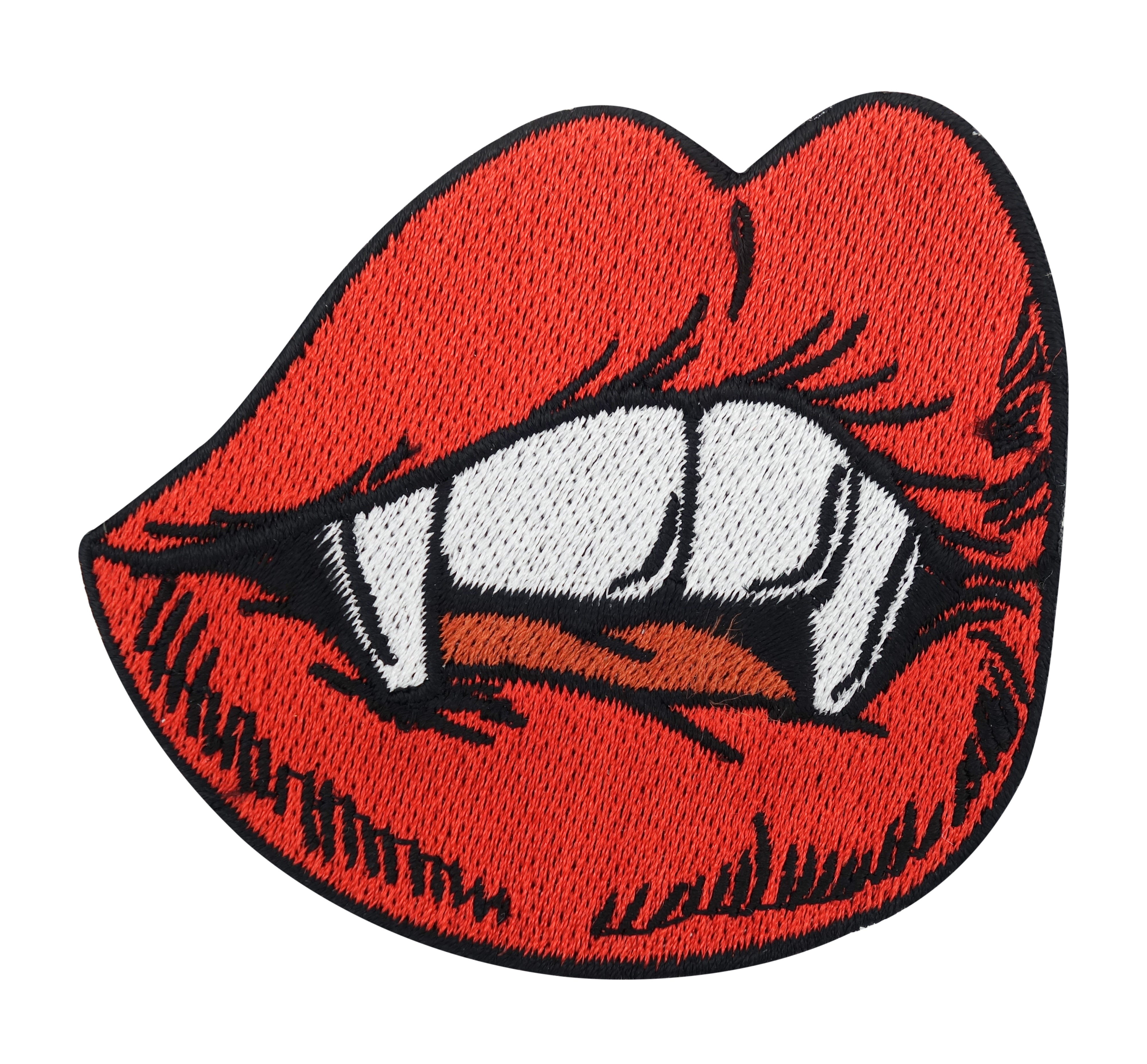 Roter Vampir Kussmund Patch 