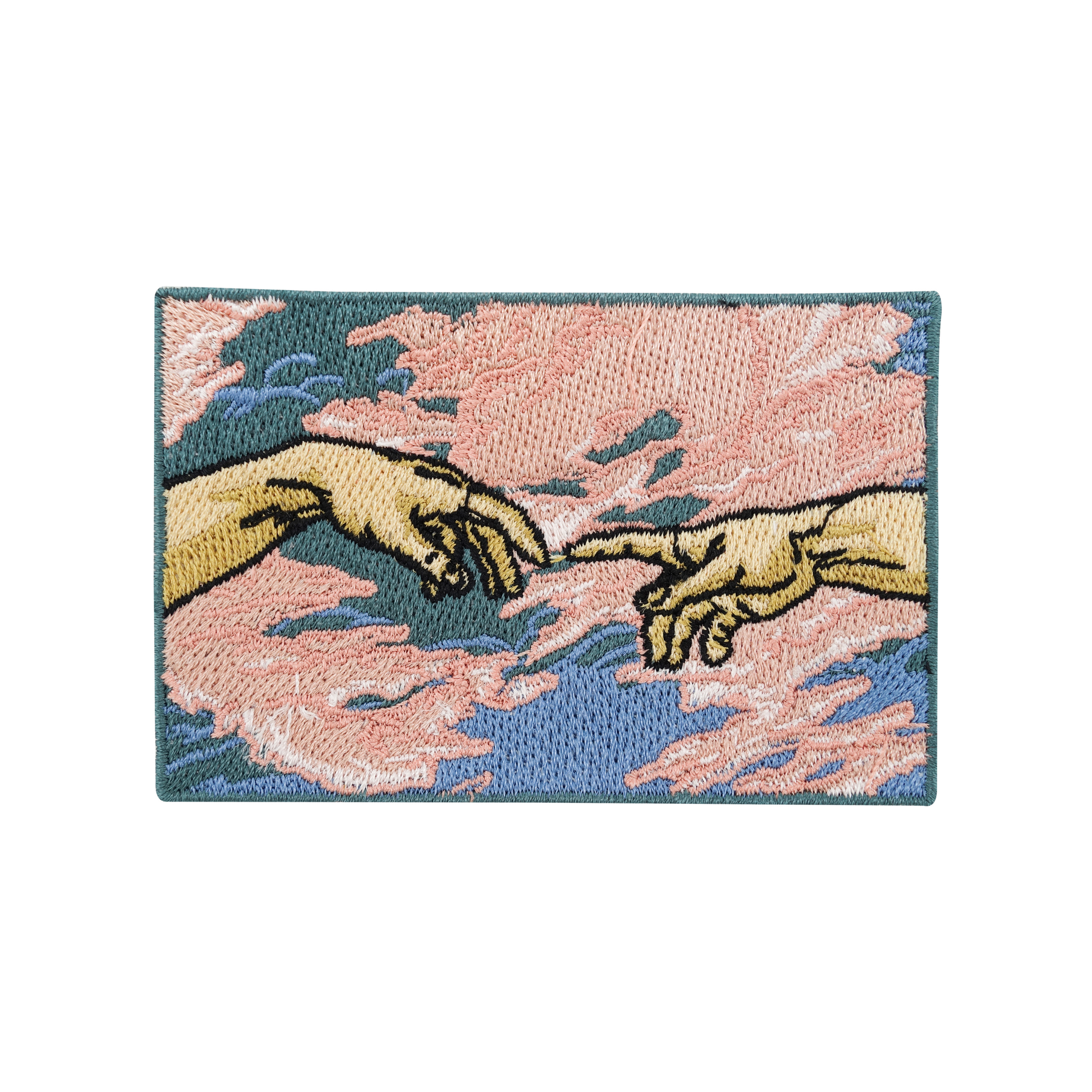 Michelangelo Hände Patch zum Aufbügeln | Himmel Patches, Wolken Flicken, Finger Bügelbild, Aufnäher, Finally Home
