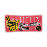 Asiatische Nudeln Patch | Nudelbox Aufnäher | Asian Cuisine Noodles