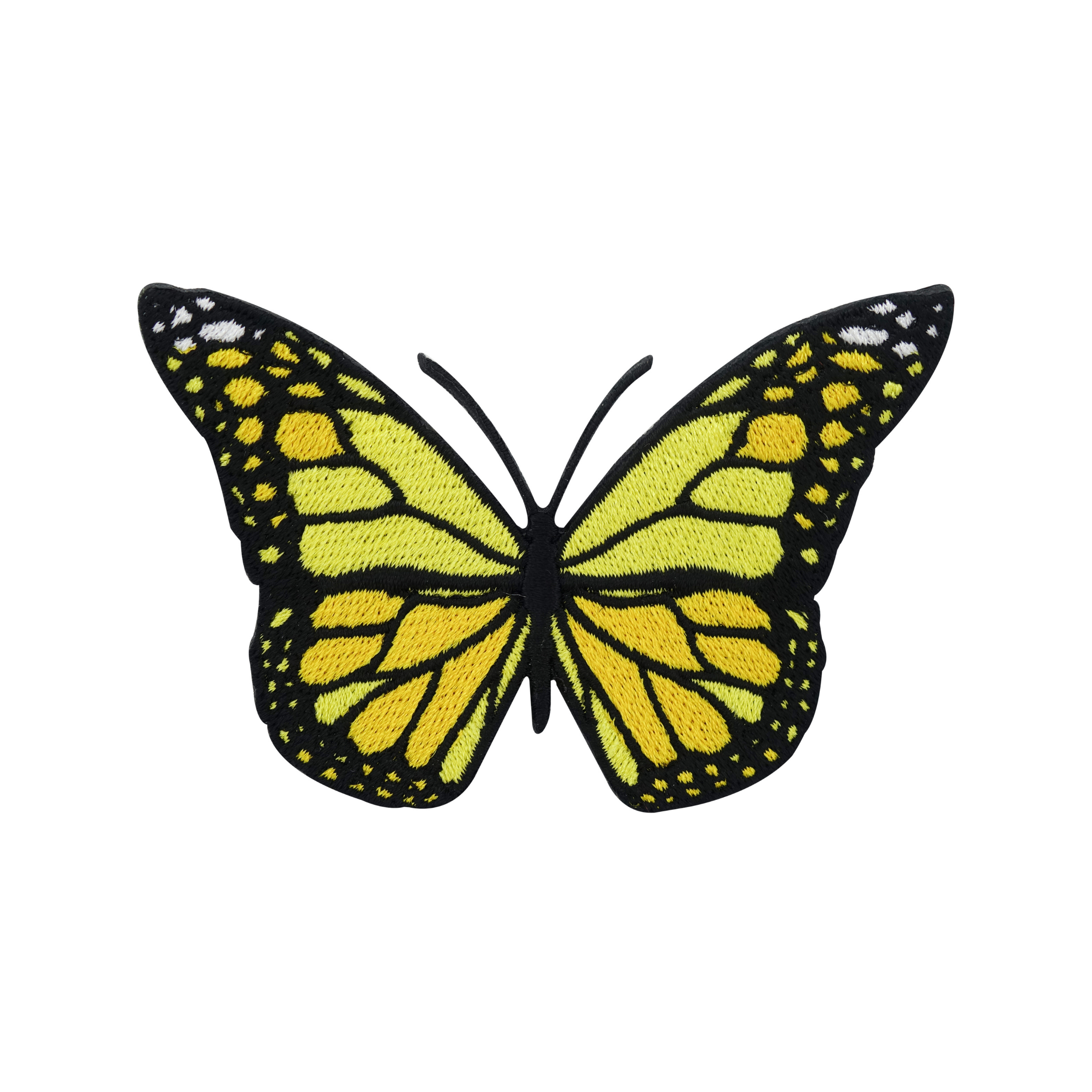 Gelber Schmetterling Patch | Butterfly Bügelbild | Tier DIY Aufnäher