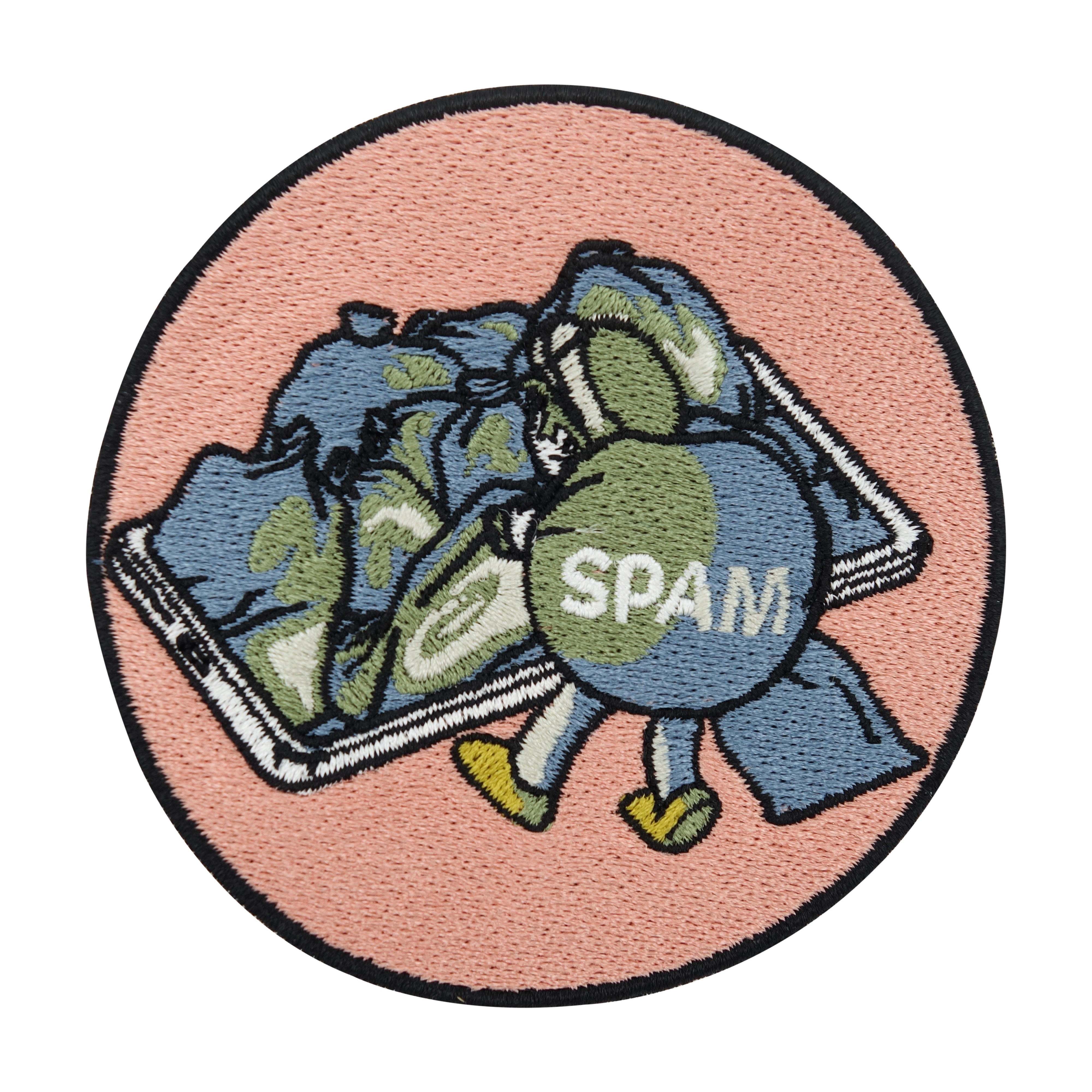 Pink, blauer Spam Patch 