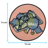Der Patch mit der Maße: 7,4 x 7,4 cm