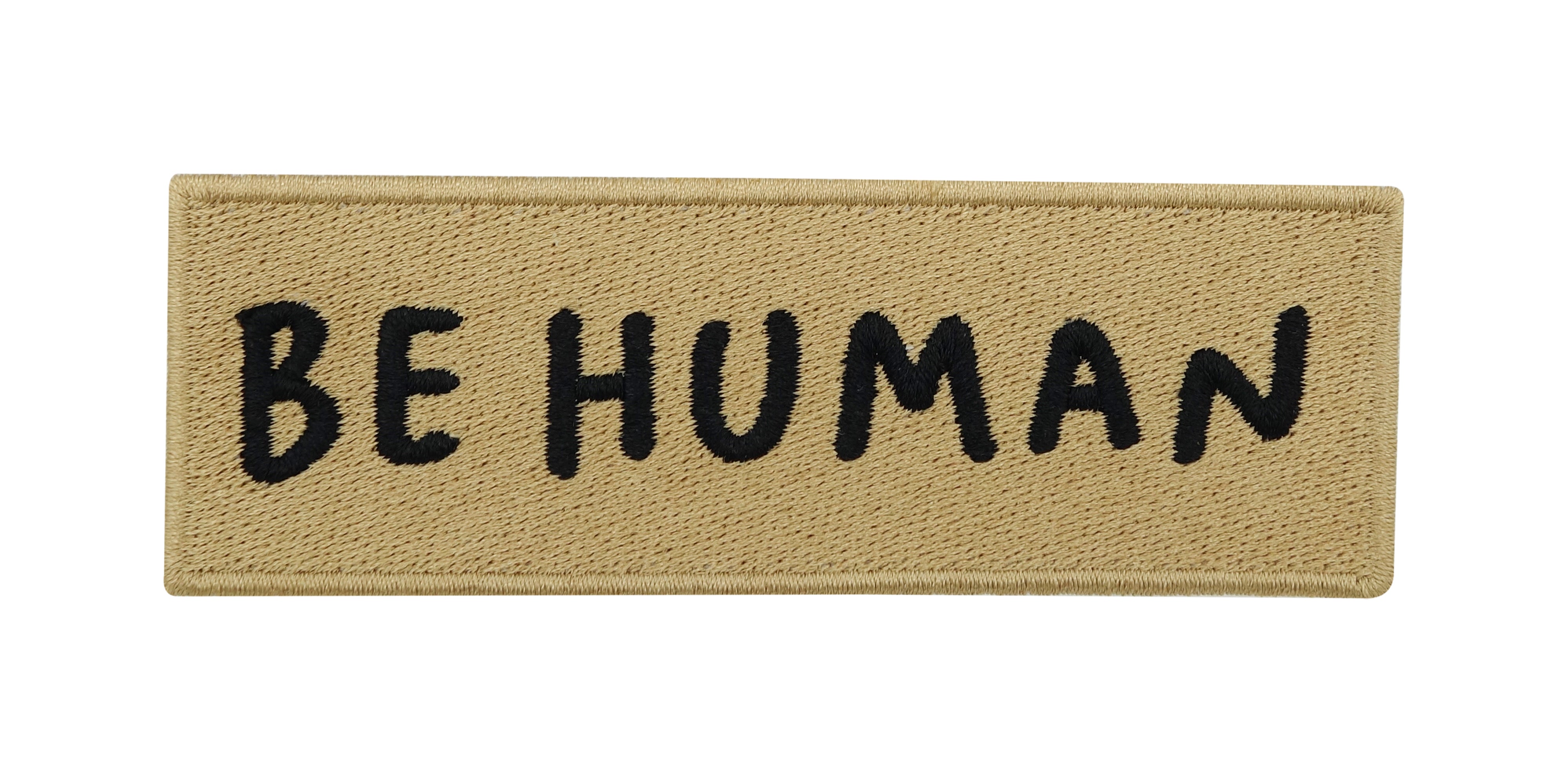 Ockerfarbener Be Human Patch aus dem 3er Set