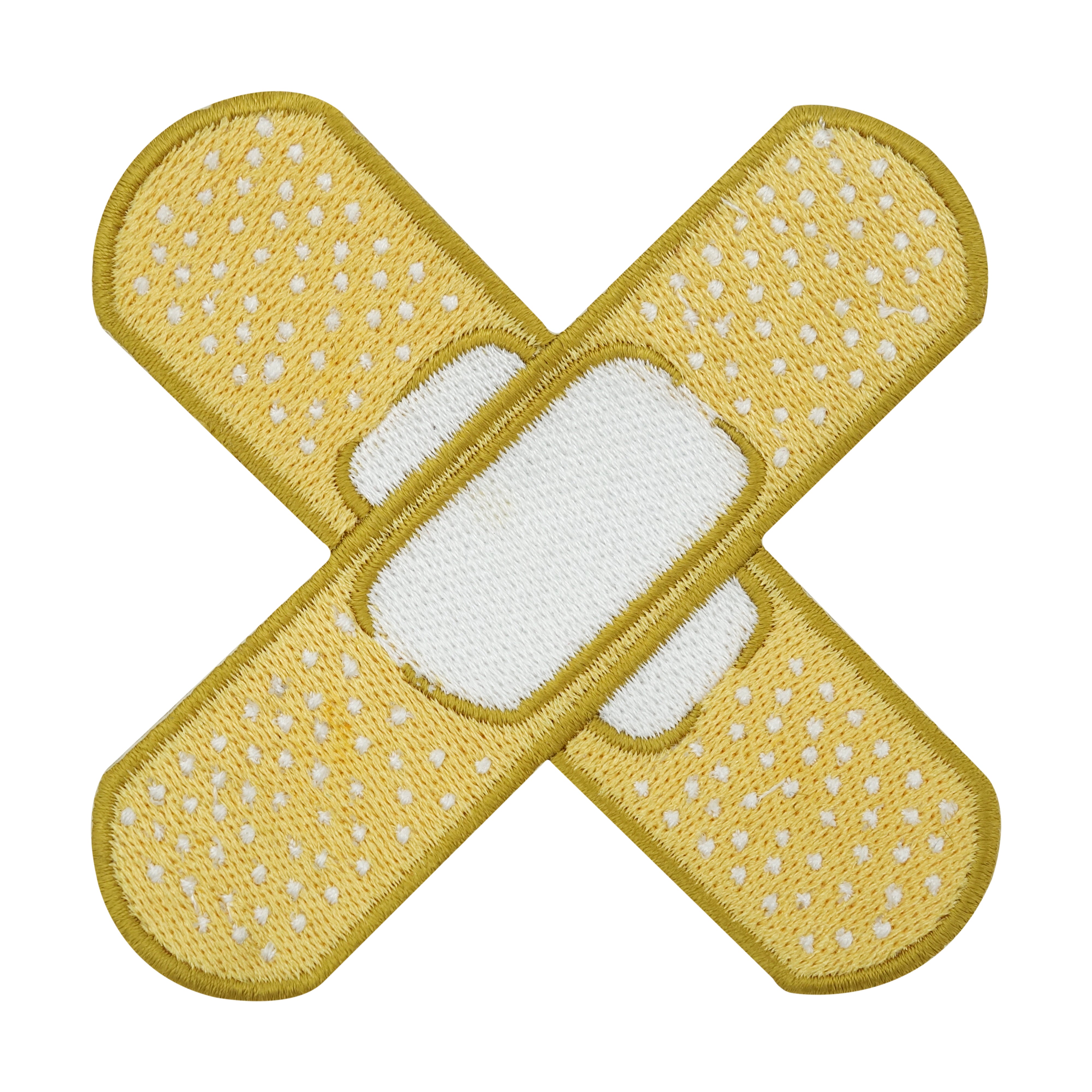 Zwei große gelbe Pflaster Patch