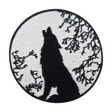 Schwarz weißer heulender Wolf Patch 