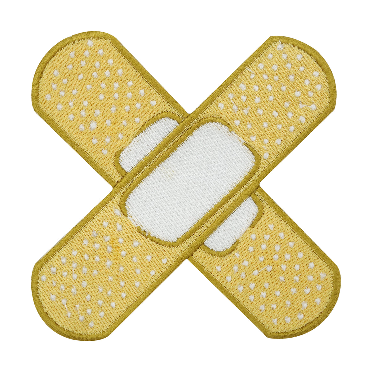 Zwei große gelbe Pflaster Patch