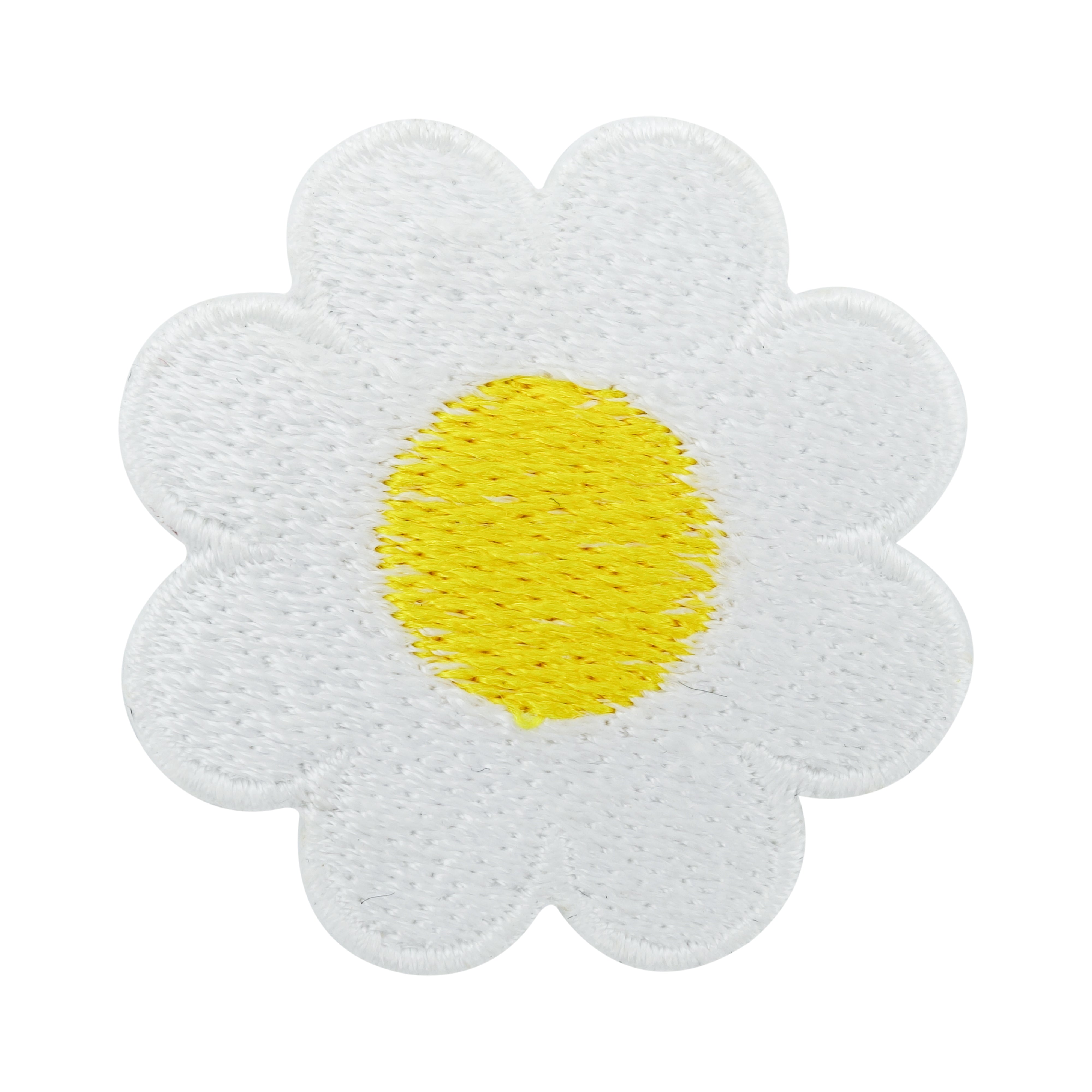 Einzelner weiß, gelber Gänseblümchen Patch