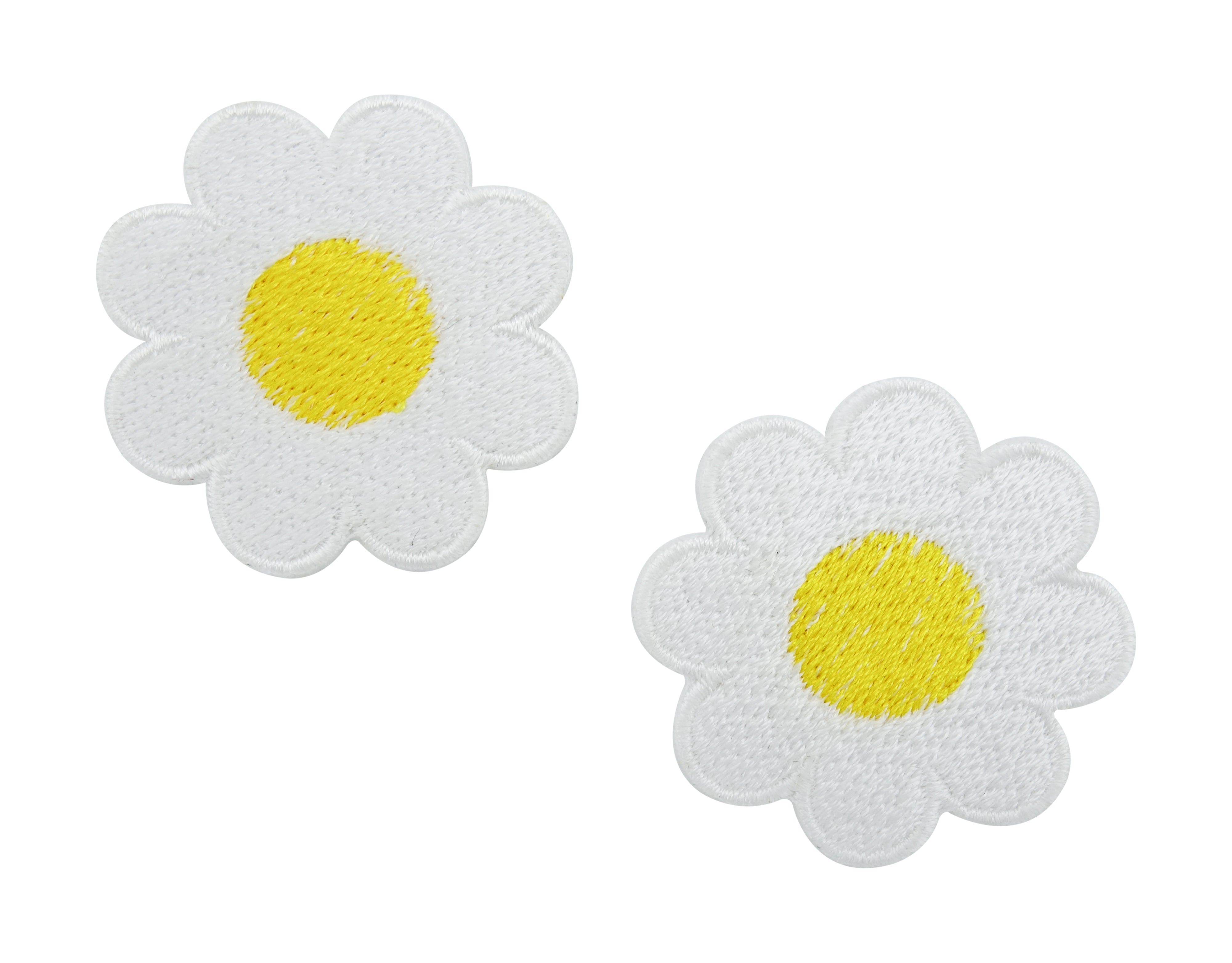Weiß, gelbe Gänseblümchen Patches