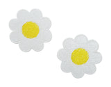 Weiß, gelbe Gänseblümchen Patches