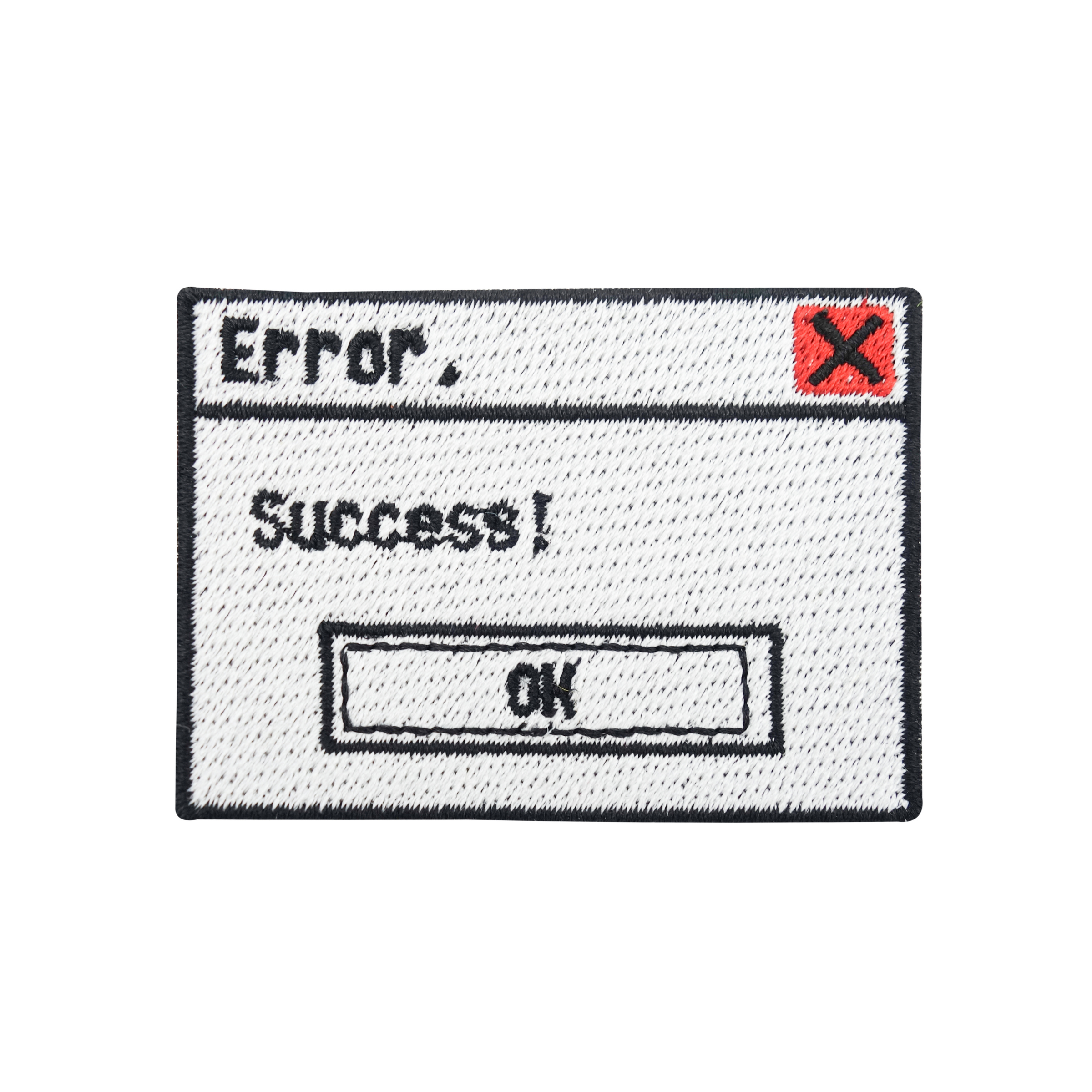 Error. Success! Fehlermeldung Patch | Retro Gamer Aufnäher | Computer