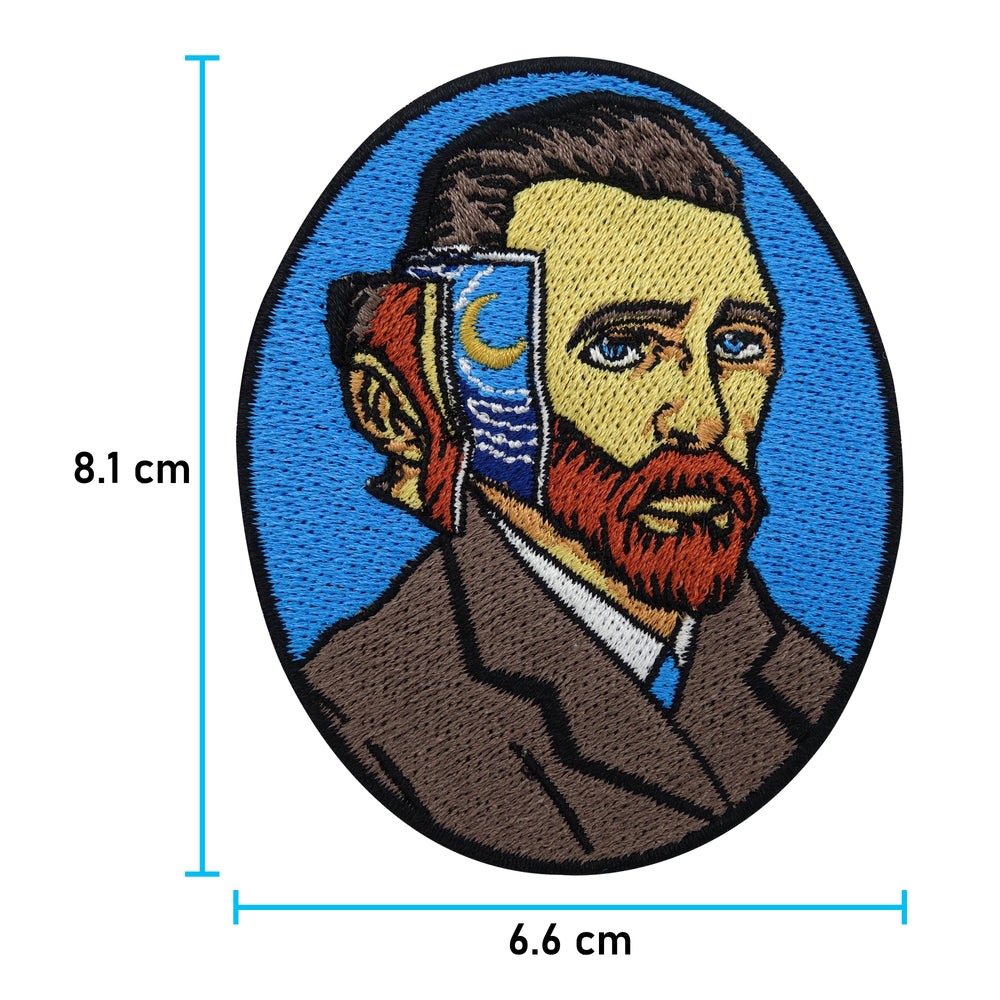 Vincent van Gogh Patch mit der Maße: 8,1 x 6,6 cm
