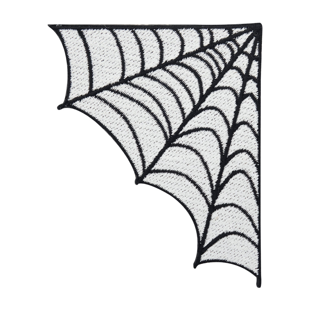 Weißer Spinnenweben Patch