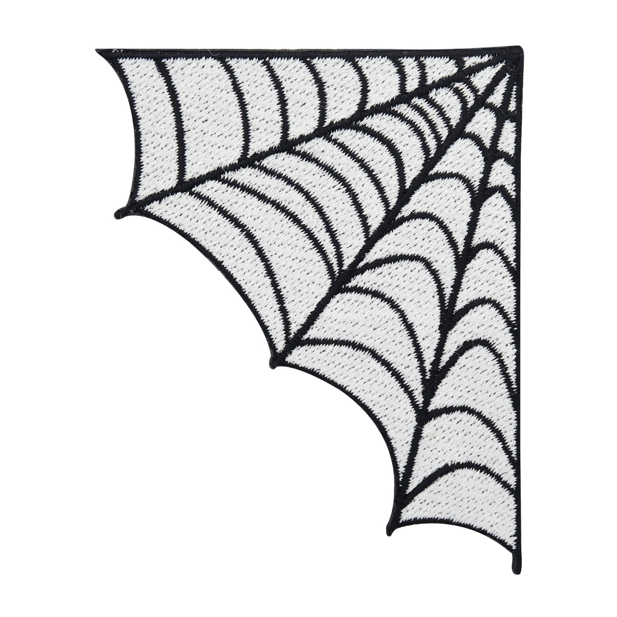 Weißer Spinnenweben Patch