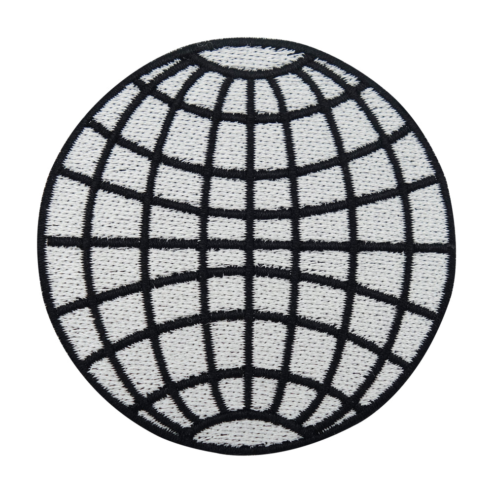 Weißer minimalistische Erde Patch