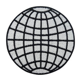 Weißer minimalistische Erde Patch