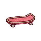 Kleiner Rosa Skateboard Patch | Skater Aufnäher, Skate DIY Bügelbild