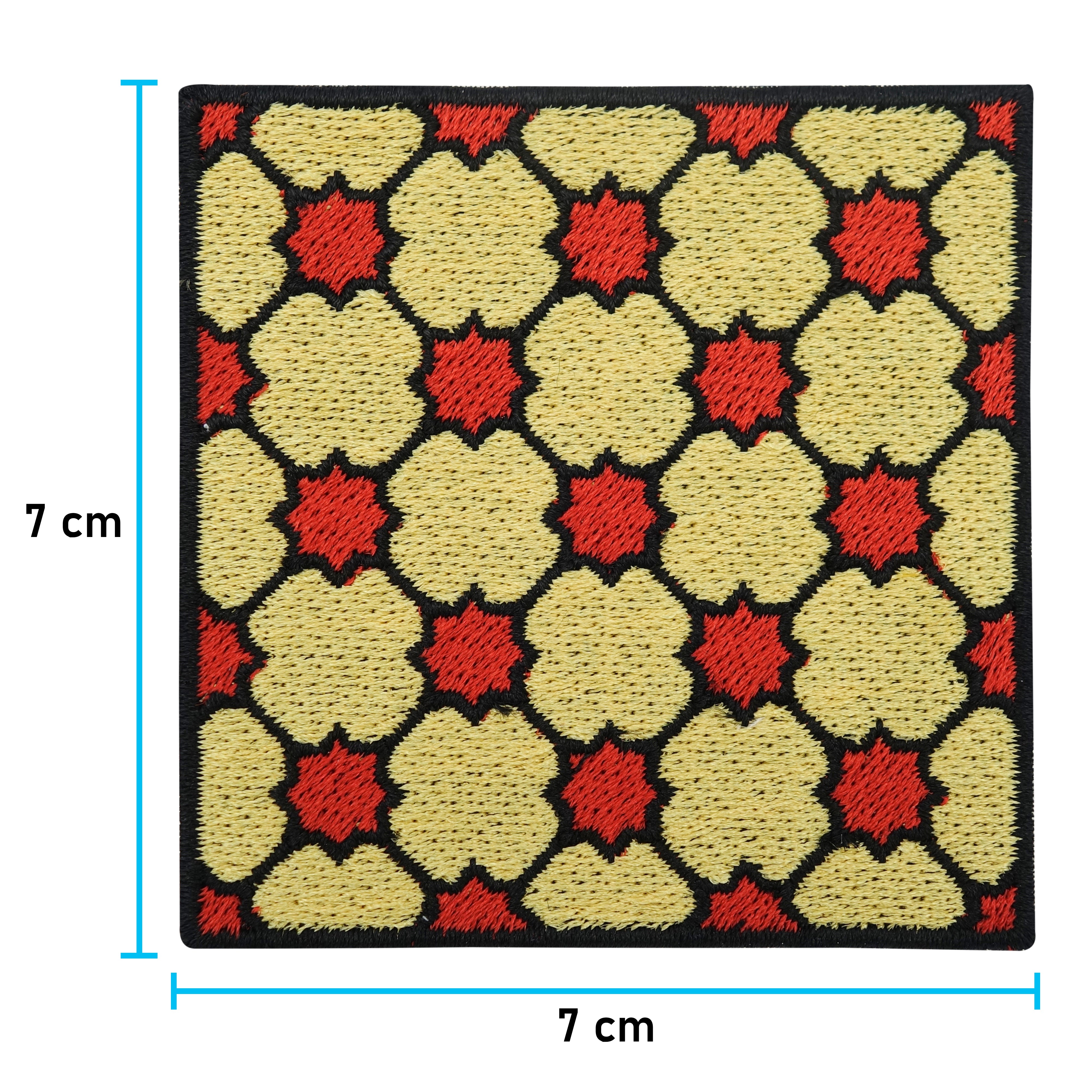 Keramik Muster Patch mit der Maße: 7 x 7 cm 