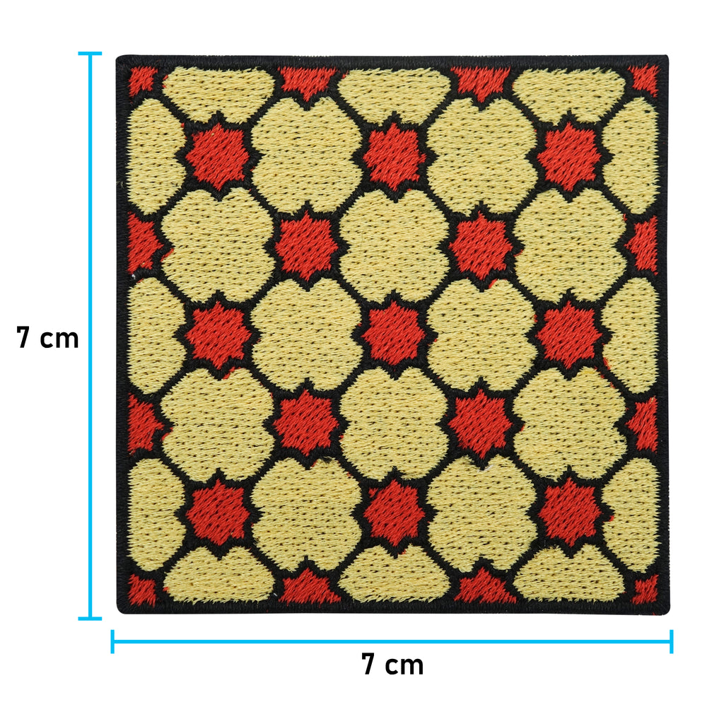 Keramik Muster Patch mit der Maße: 7 x 7 cm 
